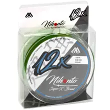 MIKADO - Pletená šnúra Nihonto Super X-Braid 0,12 mm 9,83 kg 150 m Tmavo zelená
