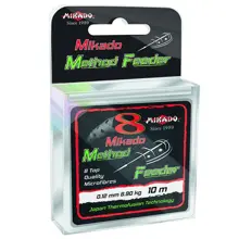 MIKADO - Pletená šnúra Octa Method Feeder 0,14 mm 10,15 kg 10 m Čierna