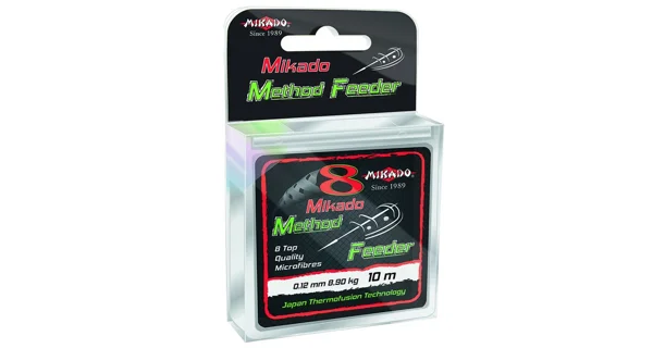 MIKADO - Pletená šnúra Octa Method Feeder 0,14 mm 10,15 kg 10 m Čierna
