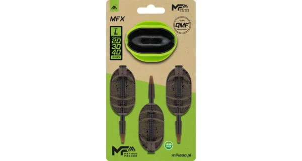 MIKADO - Sada kŕmidiel Method Feeder MFX QMF 20+30+40 g veľ. L