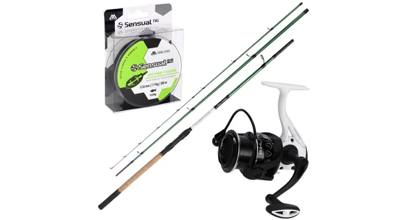 MIKADO - Set Bixlite prút Method Feeder 3,6 m, navijak Feeder 5006 + silón 0,24 mm