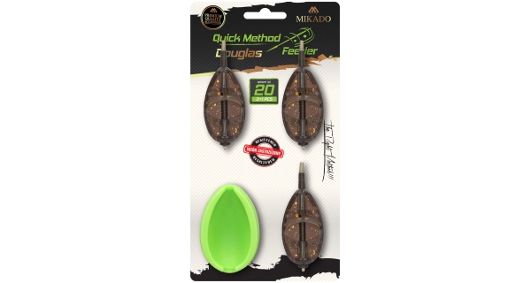 MIKADO - Set kŕmidiel s formičkou Method Feeder Douglas QMF 60 g 3 ks