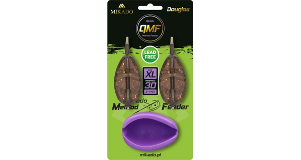 MIKADO - Set kŕmidiel s formičkou Method Feeder Douglas QMF veľ. XL 30 g 2 ks