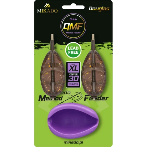 MIKADO - Set kŕmidiel s formičkou Method Feeder Douglas QMF veľ. XL 50 g 2 ks