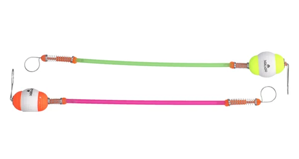 MIKADO - SIGNALIZÁTOR HANGER S POLYSTYRENOM A HADIČKOU 25 cm veľ. L ČERVENÁ A ŽLTÁ 10 ks