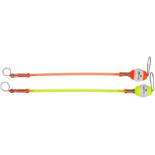 MIKADO - SIGNALIZÁTOR HANGER S POLYSTYRENOM A HADIČKOU 25 cm veľ. M ČERVENÁ A ŽLTÁ 10 ks