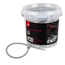 MIKADO - Silikónový klipový pásik 21,5 cm 50 ks Šedá