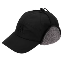 MIKADO - Šiltovka Zimná So Šiltkom A Fleecom Čierna