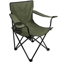 MIKADO - Skladacie kreslo s podrúčkami Zelené