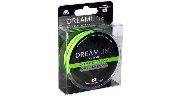 MIKADO - Šnúra Dreamline Competition Fluo Green 300 m 0,20 mm/20,83 kg