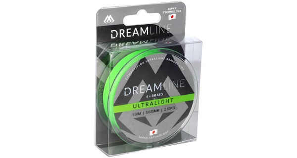 MIKADO - Šnúra Dreamline Fluo Green PE4 150 m 0,058 mm/4,43 kg