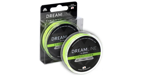MIKADO - Šnúra Dreamline Fluo Green PE8 10 m 0,12 mm/10,21 kg