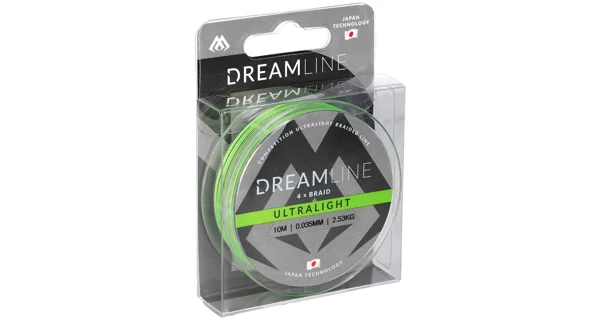 MIKADO - Šnúra Dreamline UltraLight Fluo Green 10 m 0,047 mm/3,87 kg