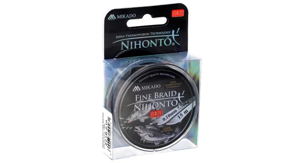 MIKADO - Šnúra NIHONTO FINE BRAID 008 BLACK 15 m 4,95 kg