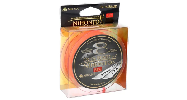 MIKADO - Šnúra Nihonto Octa Braid Orange 150 m 0,35 mm/35,40 kg