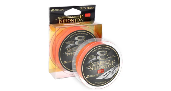 MIKADO - Šnúra Nihonto Octa Braid Orange 150 m 0,40 mm/39,80 kg