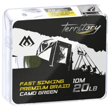 MIKADO - Šnúrka Fast Sinking Braid Camo Green 20 lb 10 m