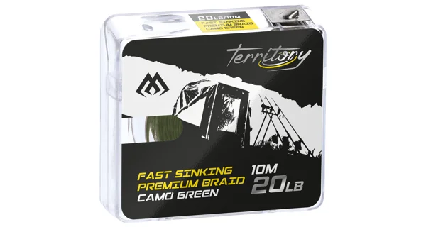 MIKADO - Šnúrka Fast Sinking Braid Camo Green 30 lb 10 m