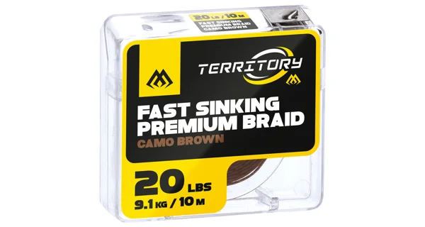 MIKADO - Šnúrka Fast Sinking Premium Braid Camo Brown 30 lb 10 m