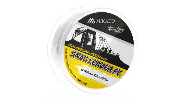 MIKADO - Šokový vlasec Snag Leader FC 0,5 mm 40 lb 80 m