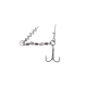 MIKADO - Stinger Swivel Jaws EVO XL 30 kg veľ. 1/0 2 ks