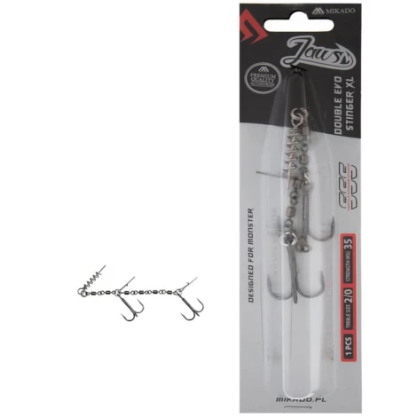 MIKADO - Stinger Swivel Jaws EVO XL 35 kg veľ. 2/0 2 ks