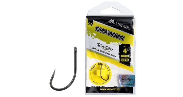 MIKADO - Teflónový háčik Territory Grabber veľ. 4 10 ks