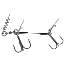 MIKADO - Trojháčik Jaws Double Evo Titanium 25 kg veľ. 1-1/0 1 ks