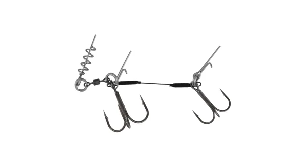 MIKADO - Trojháčik Jaws Double Evo Titanium 25 kg veľ. 1-1/0 1 ks