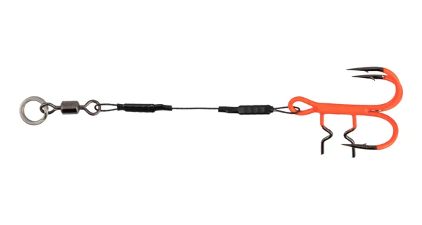 MIKADO - Trojháčik Jaws EVO Titanium UV 10 cm 15 kg veľ. 1 2 ks