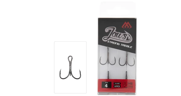 MIKADO - TROJHÁČKY JAWS STRONG TROJITÝ veľ. 8 8 ks