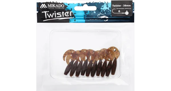 MIKADO - Twister 3,8 cm Brown Pumpkin 10 ks