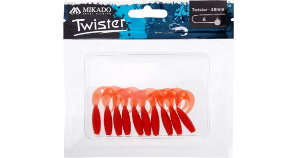 MIKADO - Twister 3,8 cm Red 10 ks