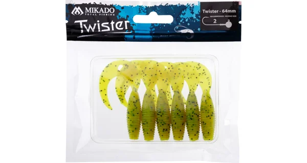 MIKADO - Twister 6,4 cm Chartreuse Pepper 6 ks