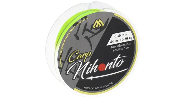 MIKADO - Vlasec Nihonto Carp Fluo Žltá 300 m 0,30 mm/10,30 kg