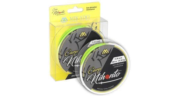 MIKADO - Vlasec Nihonto Carp Fluo Žltá 300 m 0,40 mm/14,50 kg