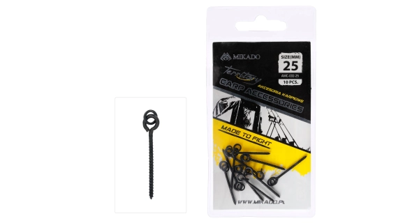 MIKADO - Vrtáčik na boillies s krúžkom 25 mm 10 ks