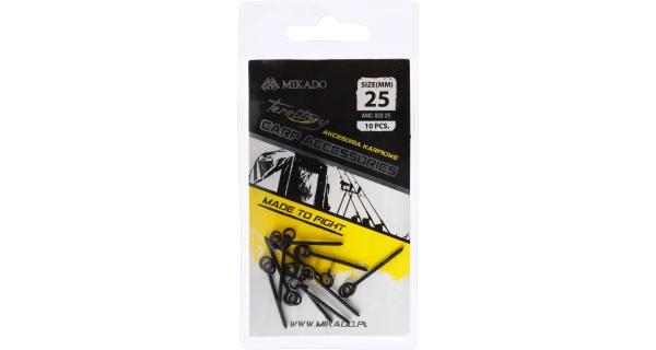 MIKADO - Vrtáčik na boillies s krúžkom 25 mm 10 ks