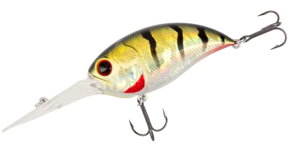 MIKADO - Wobler Crazy Crank Plávajúce 6,2 cm 19,7 g Green Perch