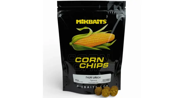 MIKBAITS - Boilie Corn Chips tigrí Orech 300 g 20 mm