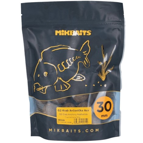 MIKBAITS - Boilie Gangster G2 Krab ančovička Asa 300 g 30 mm