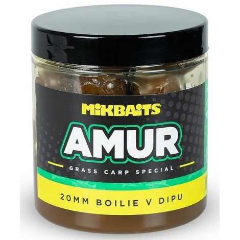 MIKBAITS - Boilie v dipe Amur Range 20 mm 250 ml