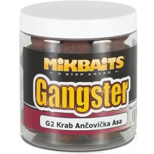 MIKBAITS - Boilie v dipe Gangster G2 Krab Ančovička Asa 20 mm 250 ml