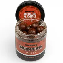 MIKBAITS - Boilie v dipe Hunter 24 mm 250 g Jahoda
