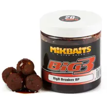 MIKBAITS - Boilies v dipe BigB 20 mm 250 ml Broskyňa Black Pepper