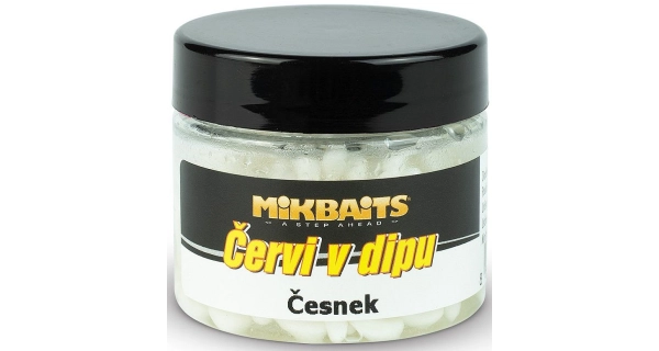 MIKBAITS - Červy v dipe 50 ml Cesnak