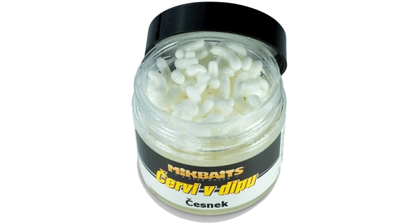 MIKBAITS - Červy v dipe 50 ml Cesnak