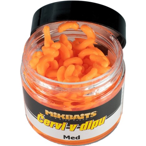 MIKBAITS - Červy v dipe 50 ml Med