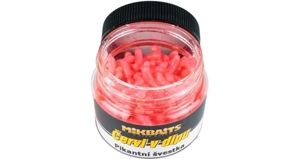 MIKBAITS - Červy v dipe 50 ml Pikantná slivka