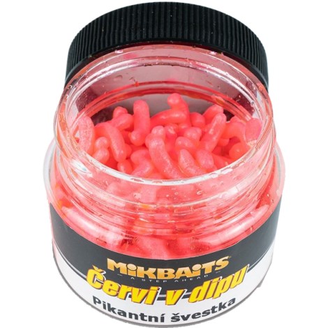 MIKBAITS - Červy v dipe 50 ml Pikantná Slivka